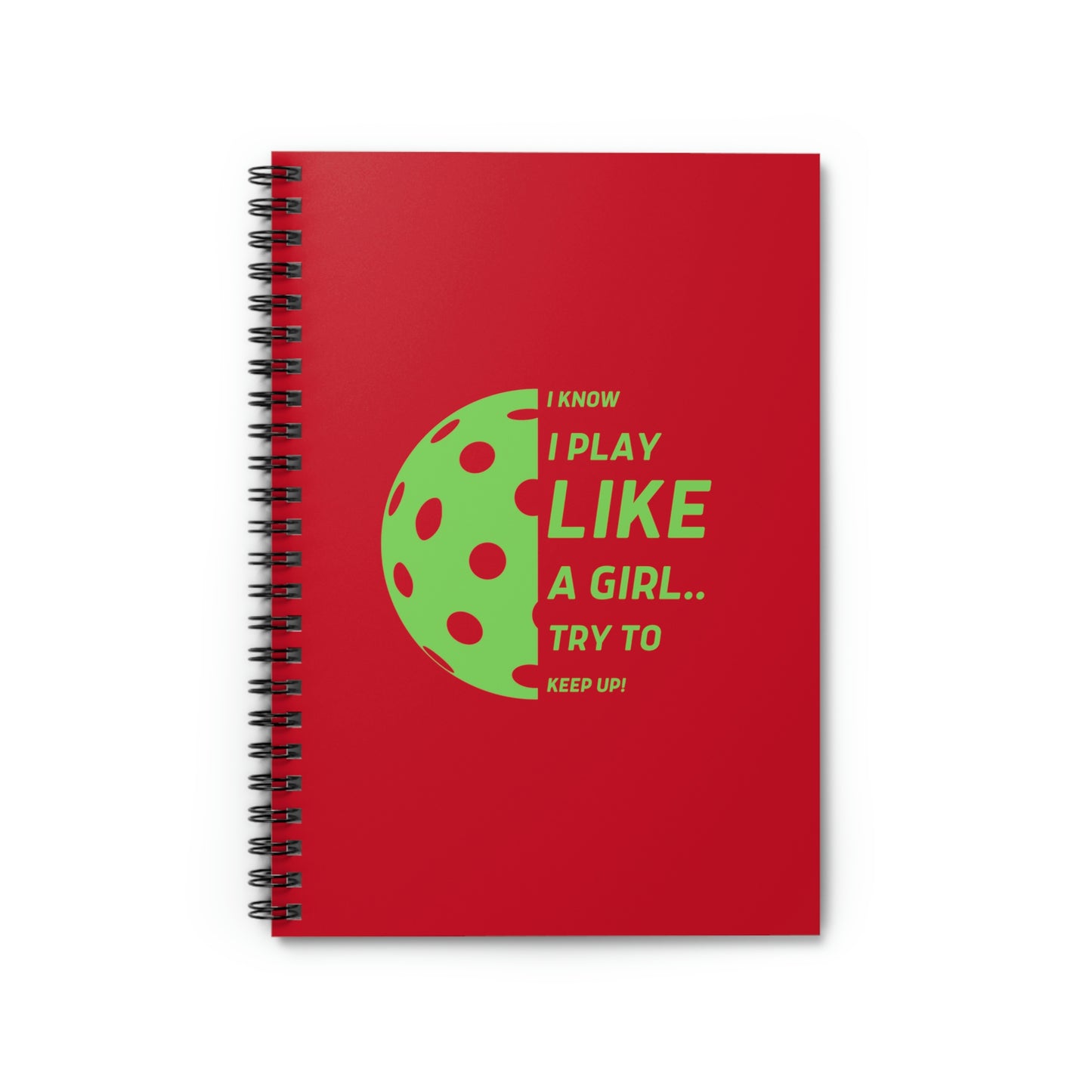 Spiral Notebook - Ruled Line (Green Graphic)