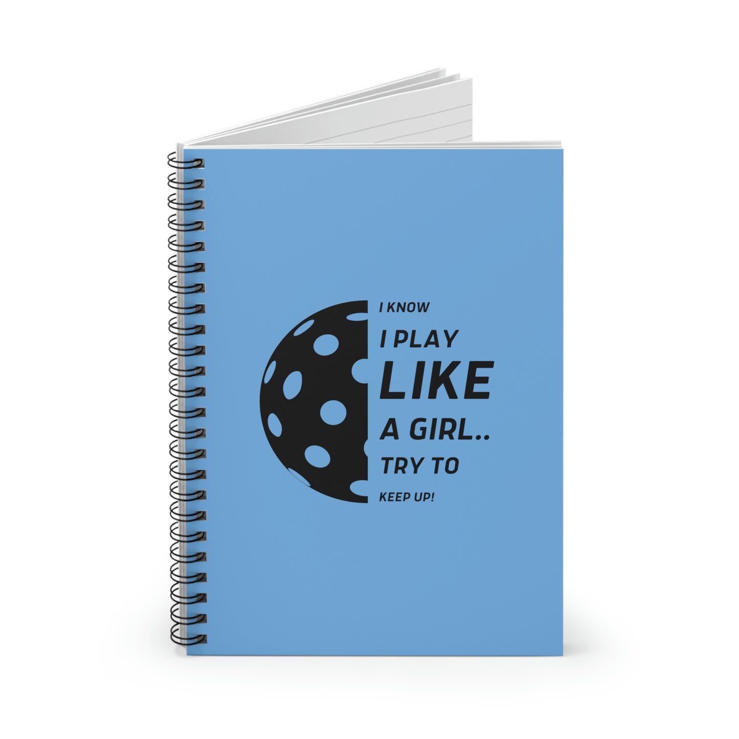 Spiral Notebook - Ruled Line (Black Graphic)