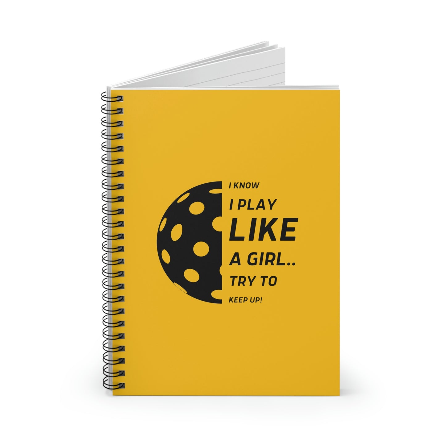 Spiral Notebook - Ruled Line (Black Graphic)