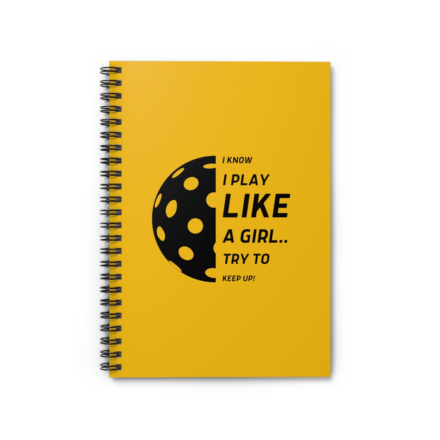 Spiral Notebook - Ruled Line (Black Graphic)