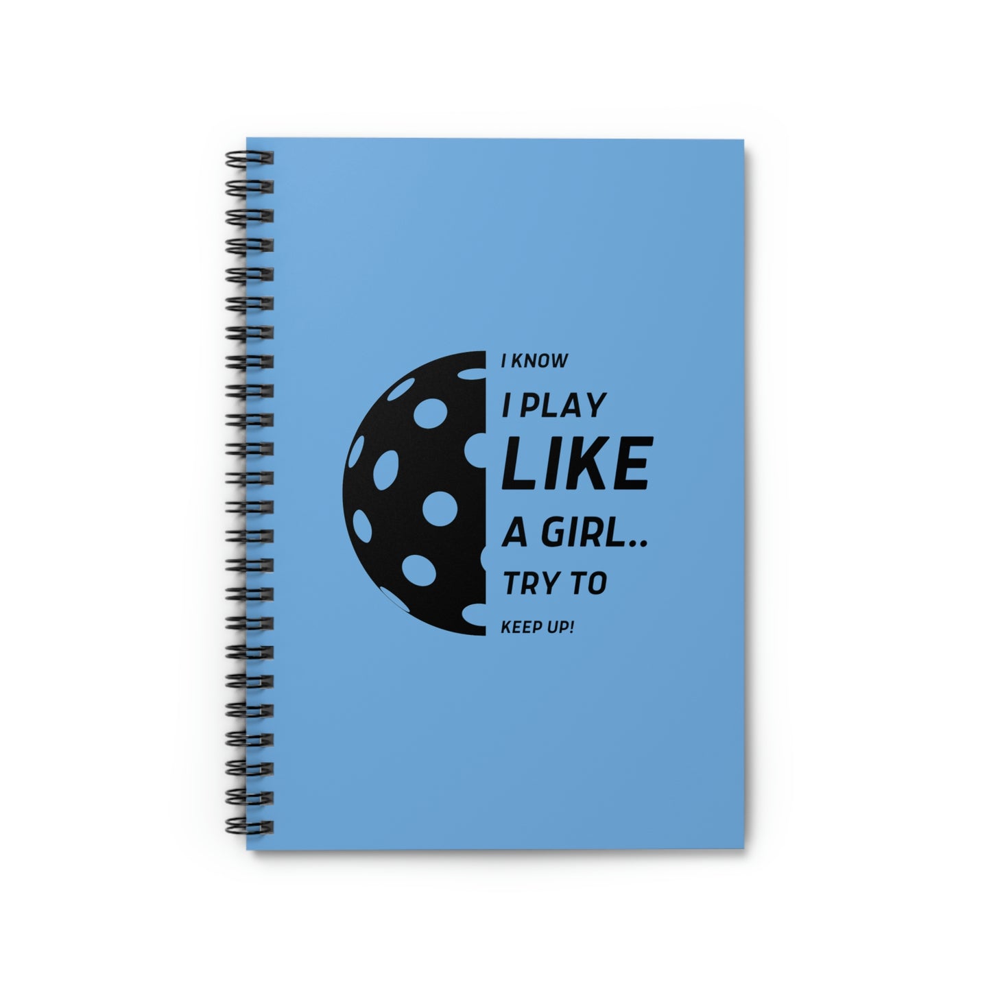 Spiral Notebook - Ruled Line (Black Graphic)