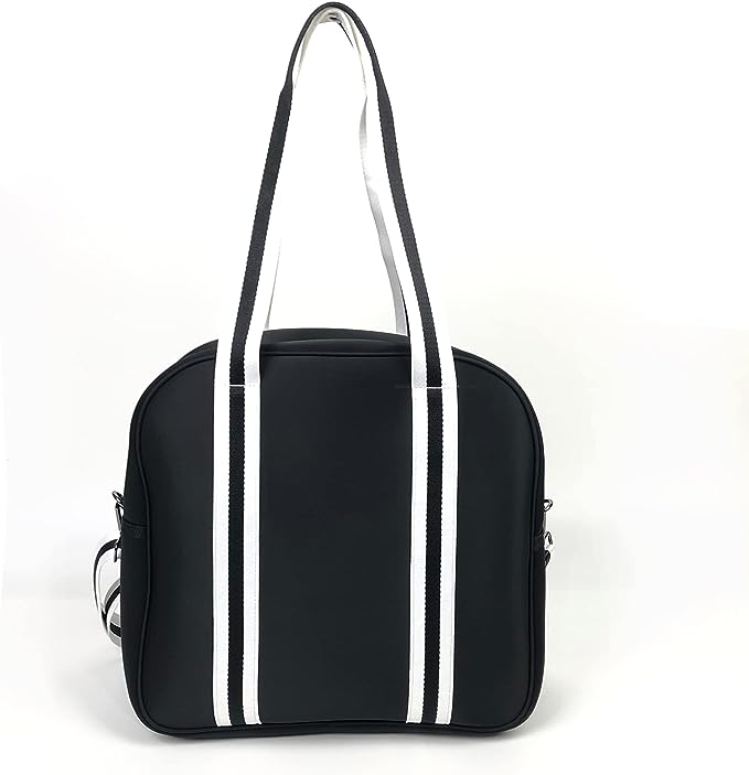 Black bag with white stripe