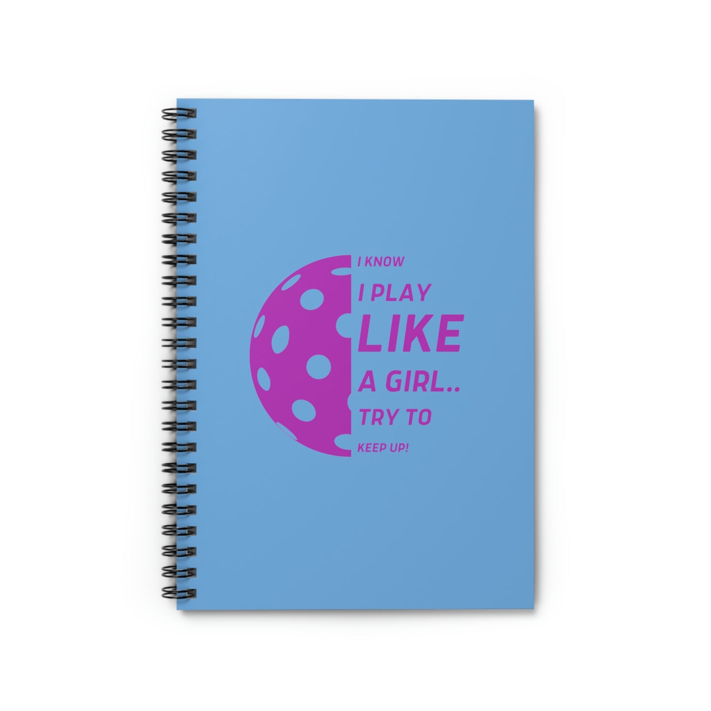 Spiral Notebook - Ruled Line (Purple Graphic)