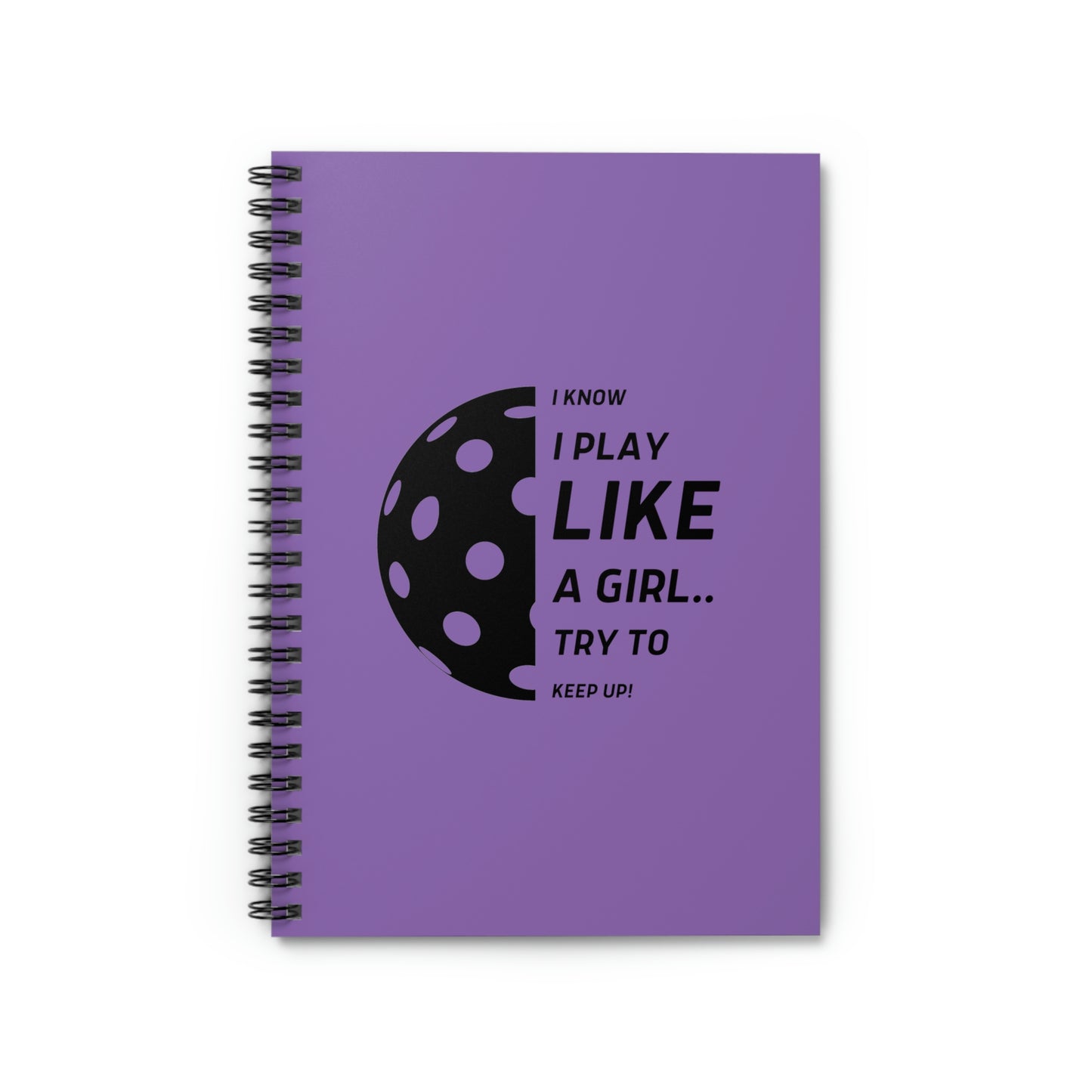 Spiral Notebook - Ruled Line (Black Graphic)