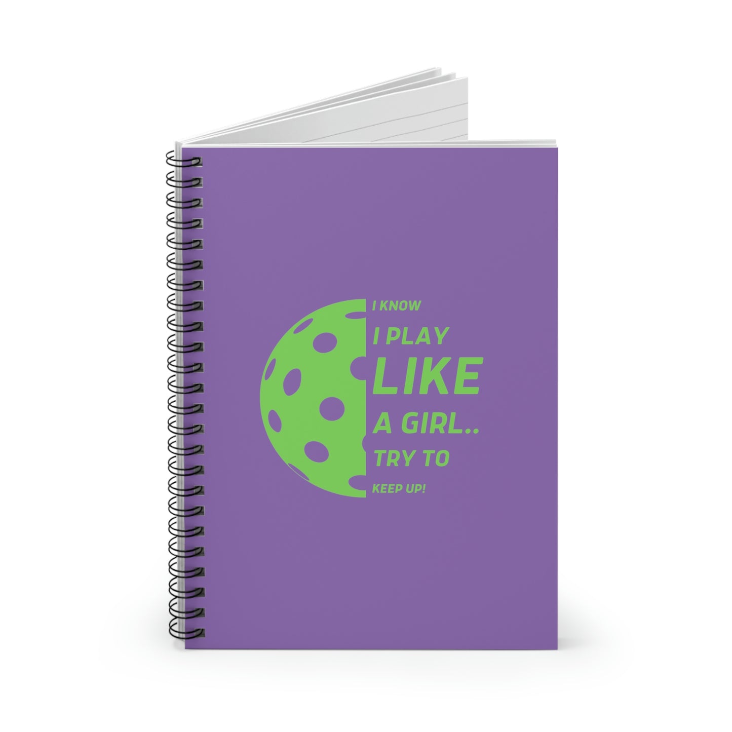 Spiral Notebook - Ruled Line (Green Graphic)