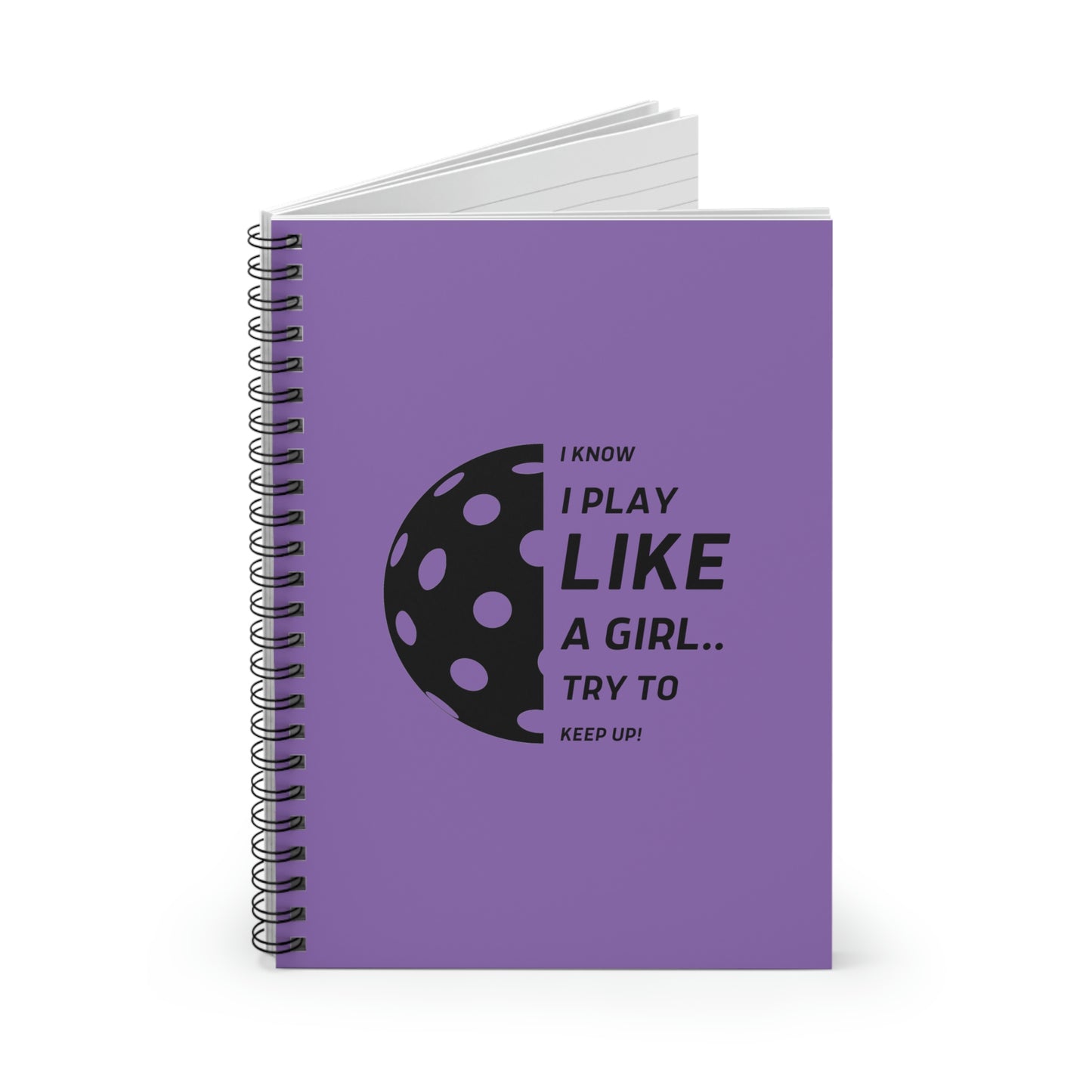 Spiral Notebook - Ruled Line (Black Graphic)