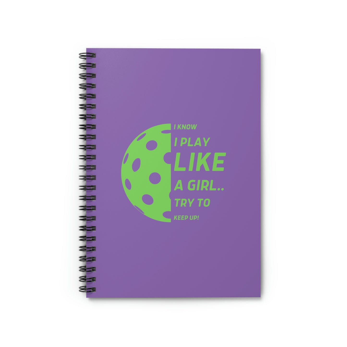 Spiral Notebook - Ruled Line (Green Graphic)