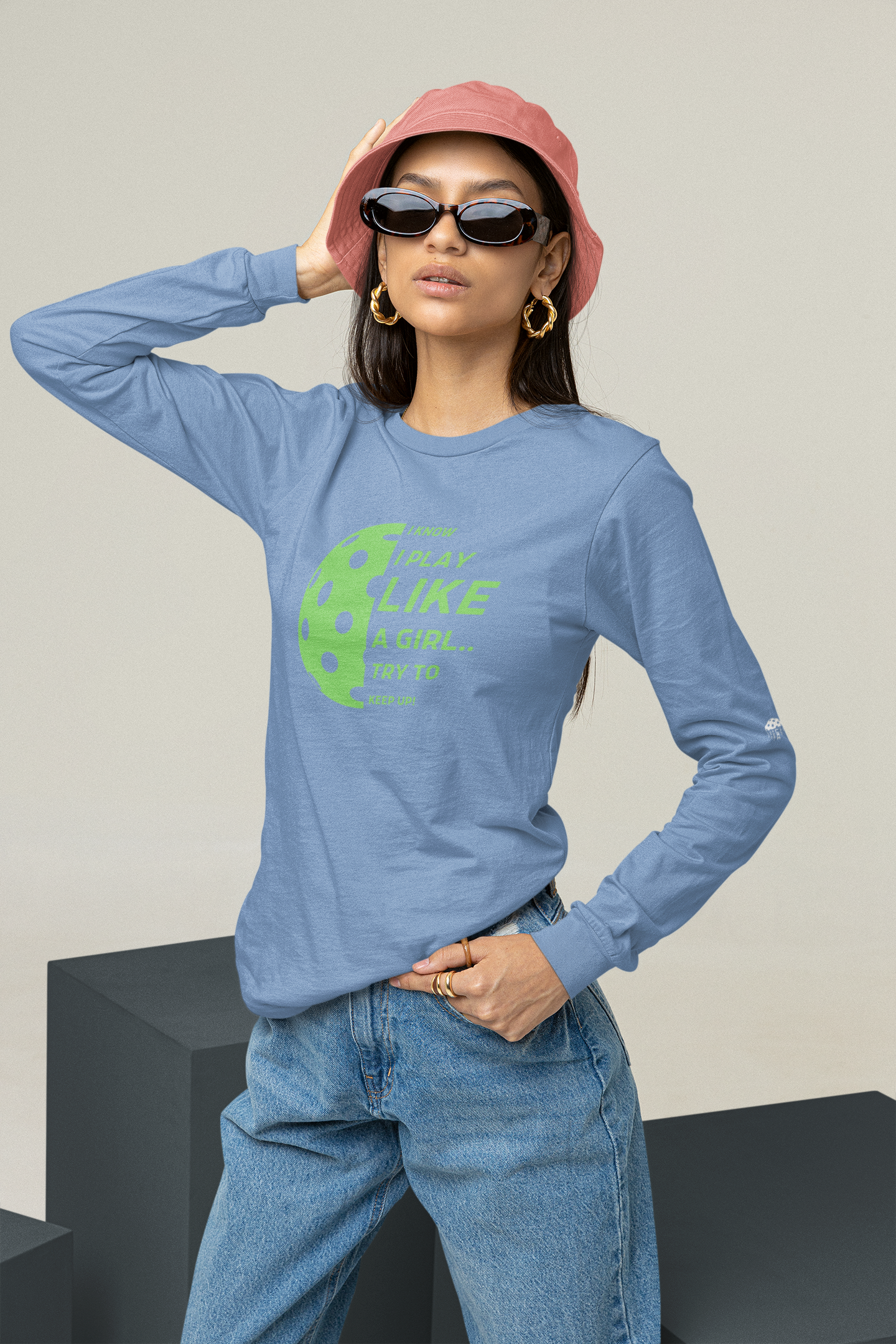 Ultra Cotton Long Sleeve Tee (GREEN GRAPHIC)