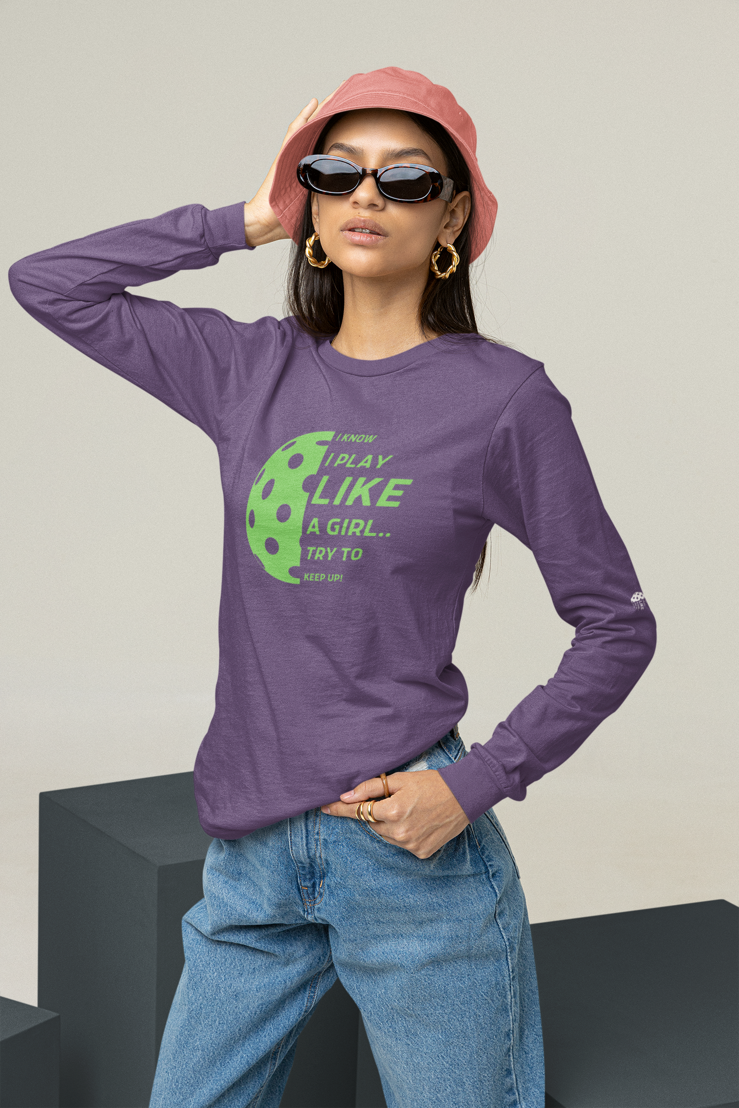 Ultra Cotton Long Sleeve Tee (GREEN GRAPHIC)