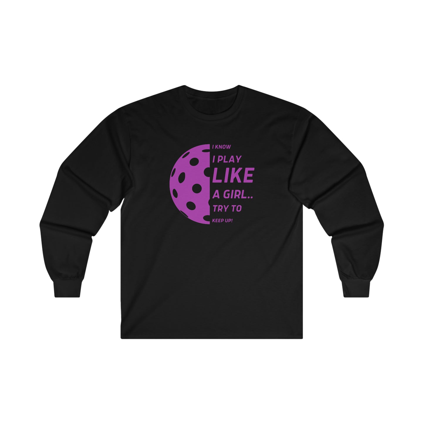 Ultra Cotton Long Sleeve Tee (PURPLE GRAPHIC)