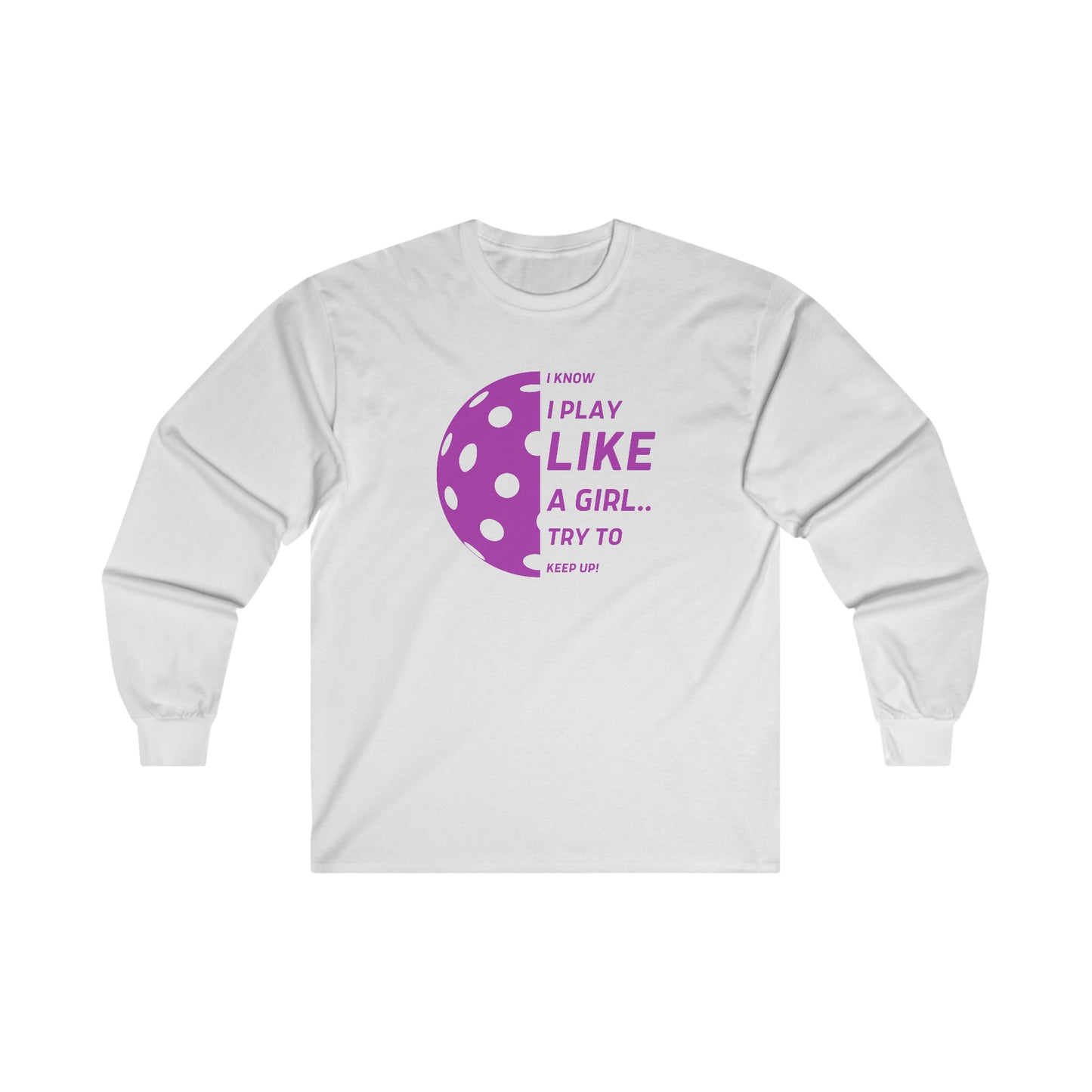 Ultra Cotton Long Sleeve Tee (PURPLE GRAPHIC)