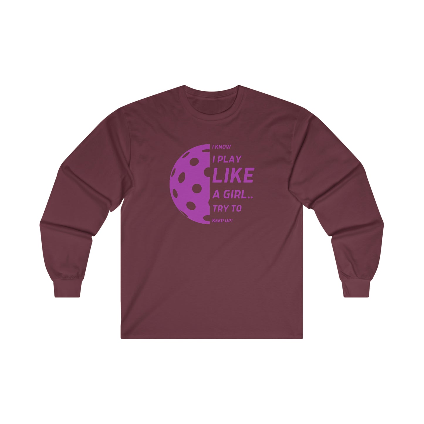 Ultra Cotton Long Sleeve Tee (PURPLE GRAPHIC)
