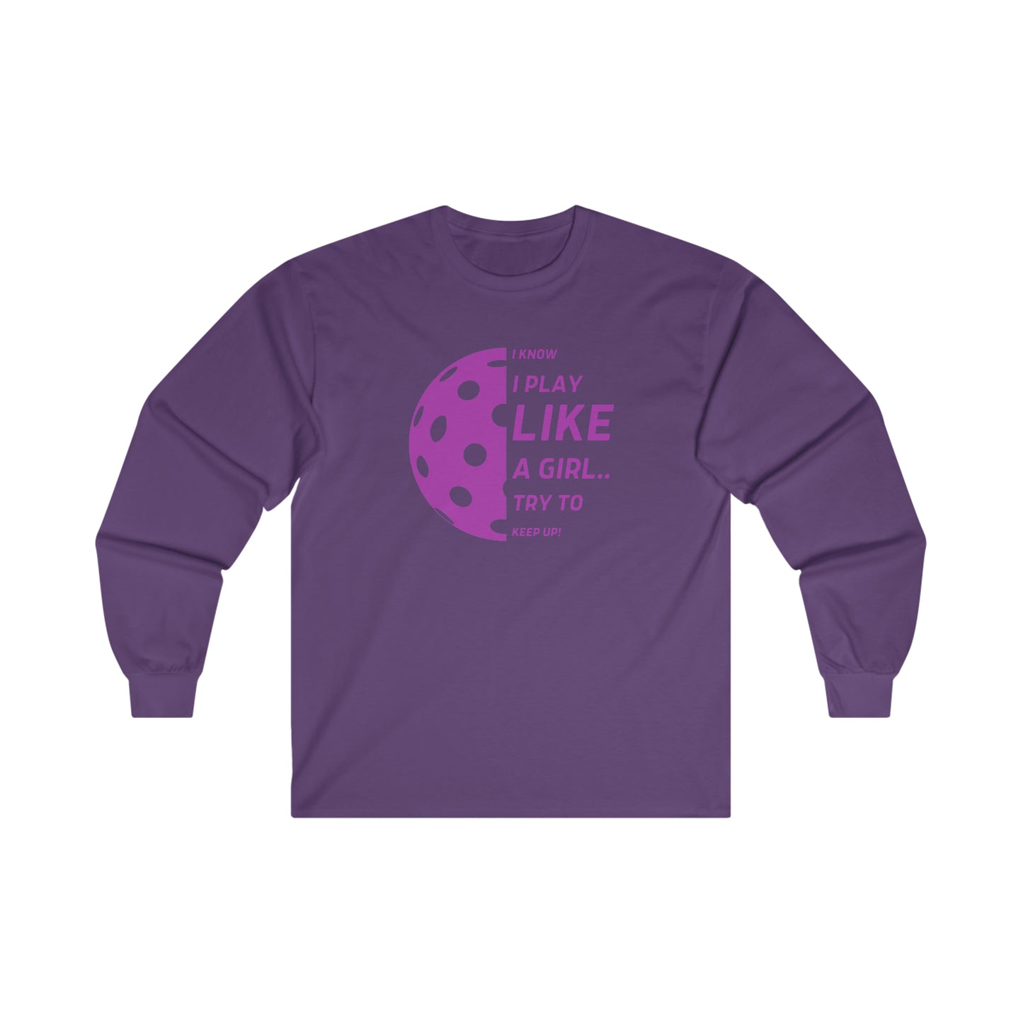 Ultra Cotton Long Sleeve Tee (PURPLE GRAPHIC)