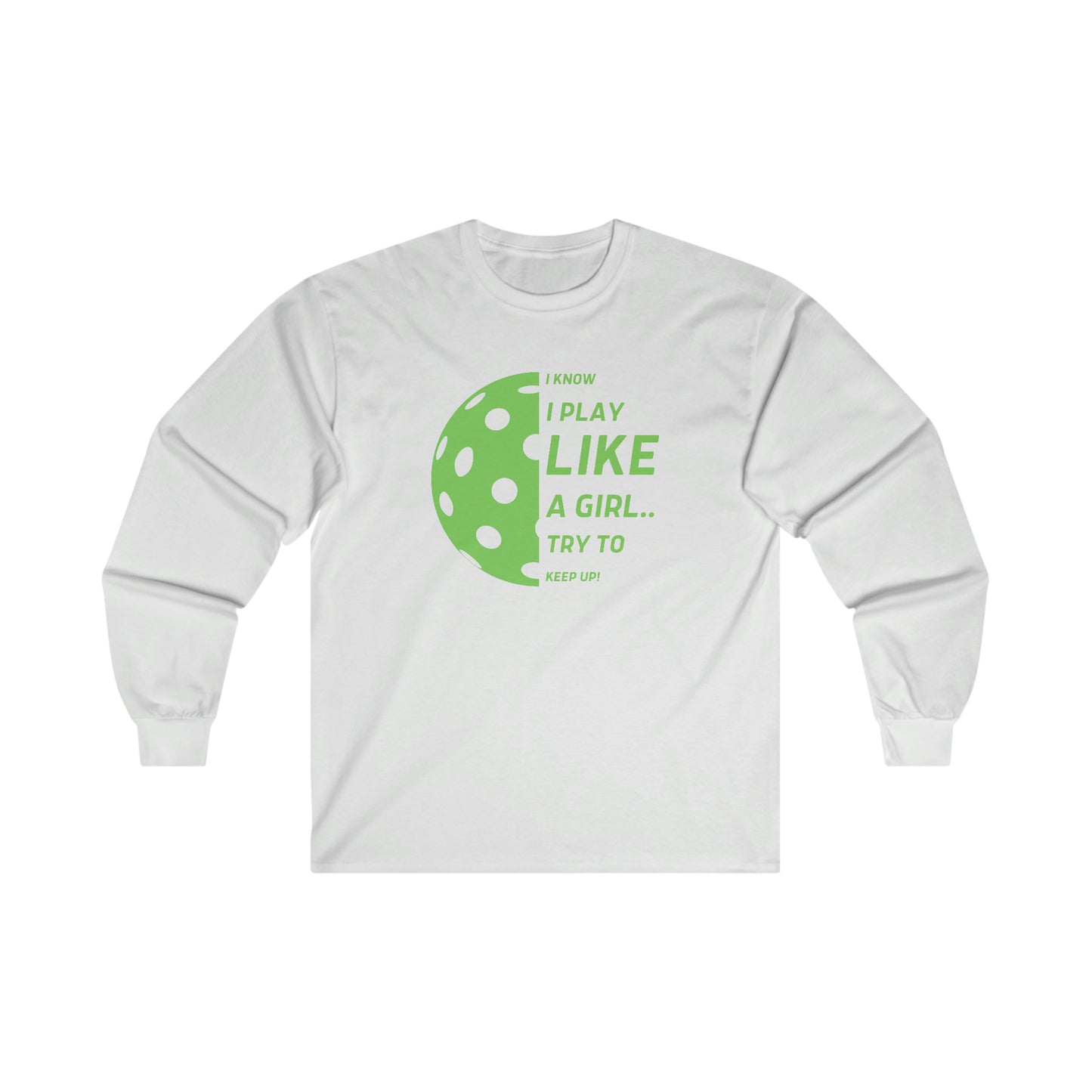 Ultra Cotton Long Sleeve Tee (GREEN GRAPHIC)