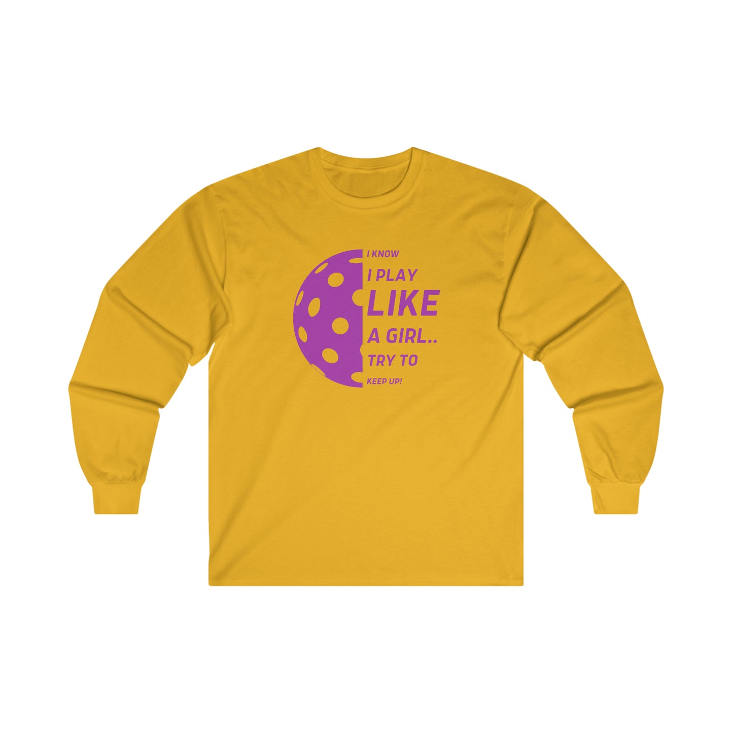 Ultra Cotton Long Sleeve Tee (PURPLE GRAPHIC)