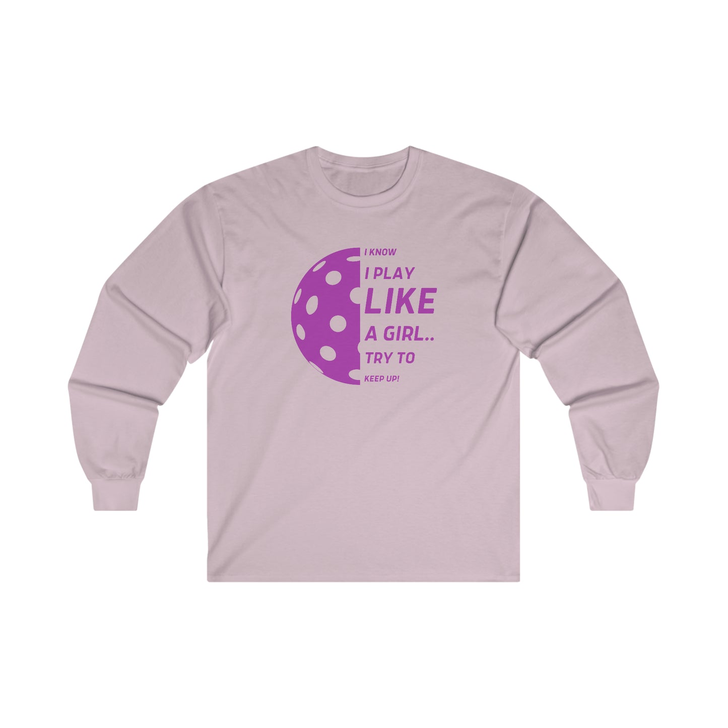 Ultra Cotton Long Sleeve Tee (PURPLE GRAPHIC)