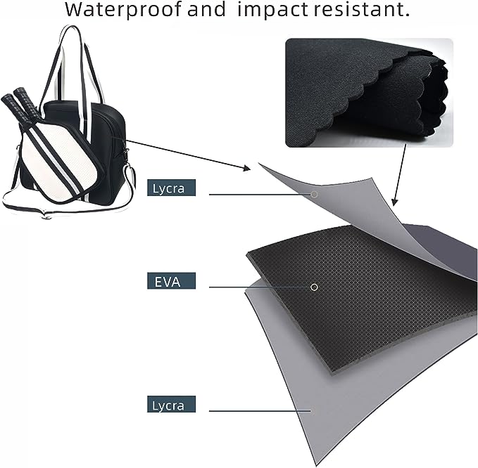 Black bag with white stripe
