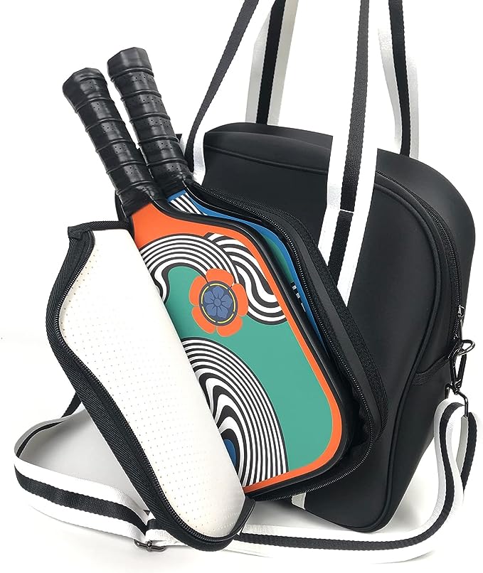 Black bag with white stripe