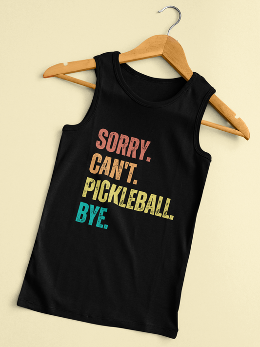 Sorry. Can't. Pickleball. Bye.