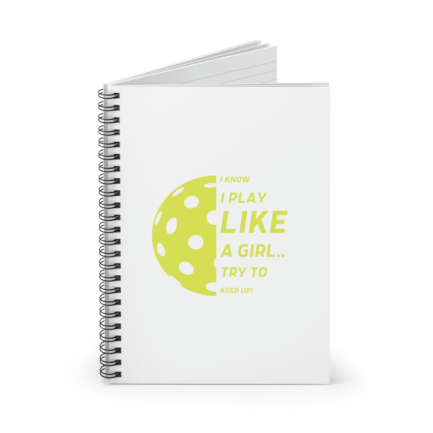 Spiral Notebook - Ruled Line  (Yellow Graphic)