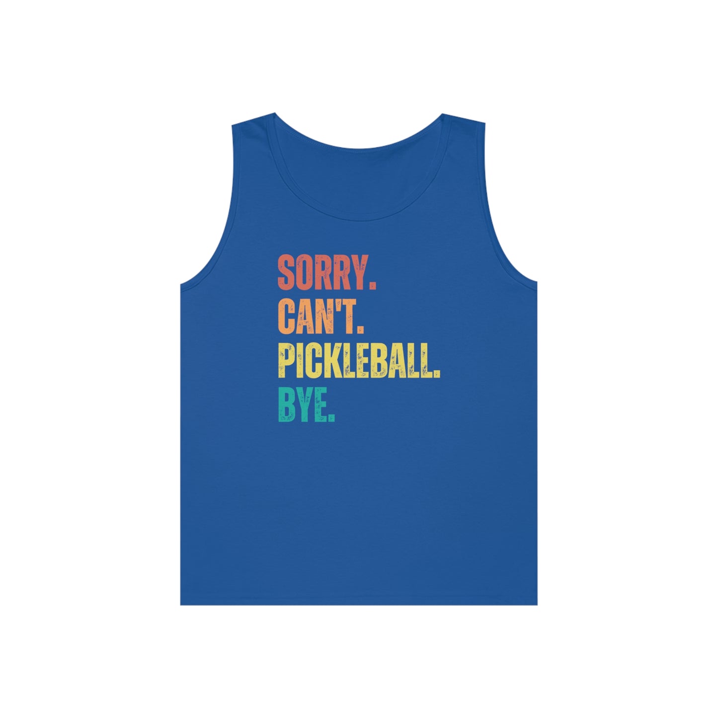 Sorry. Can't. Pickleball. Bye.